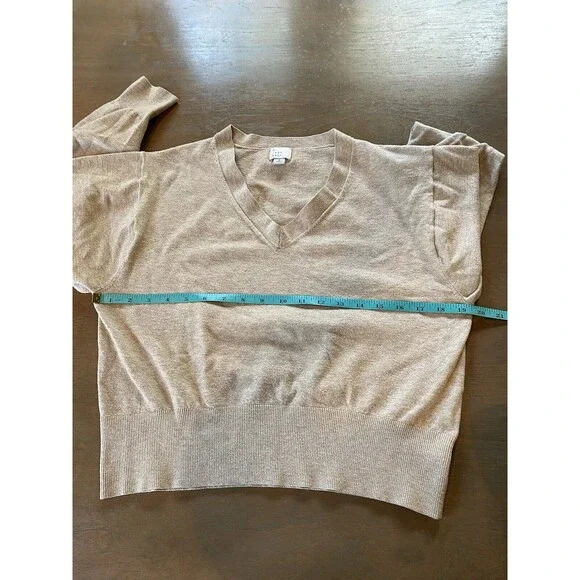 A New Day Sweater Size Small Oatmeal V Neck Knit Top Fine Gauge Pullover Target - Picture 8 of 11